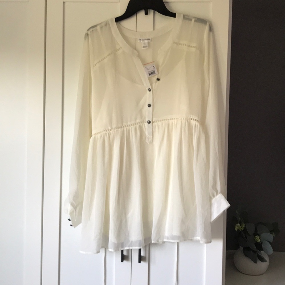 Motherhood maternity blouse size large